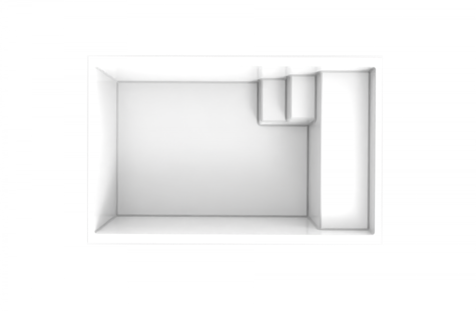 Vente en ligne de mini piscines coque sans permis Bora Bora et Mahina, disponibles dans toute la France