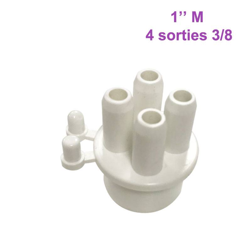 Nourrice pour SPA 1″ M – 4 Sorties 3/8″ M