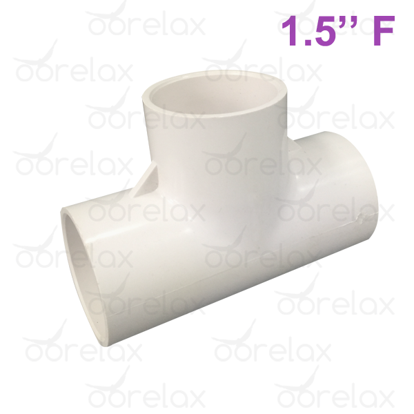 Té 1.5″ pour tuyau de spa en PVC