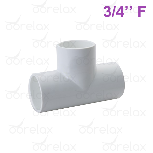 Té 3/4″ pour tuyau de spa en PVC