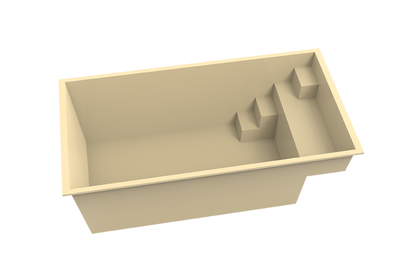 Modélisation 3D du modèle Bora Bora – Vue en perspective.