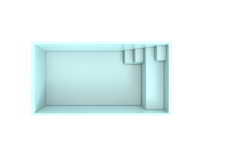 Vue de dessus du modèle Mahina (schéma 3D)