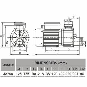 POMPE pour SPA JA200 lx Whirlpool