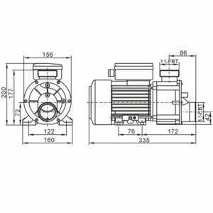 POMPE pour SPA DH1.0 lx Whirlpool