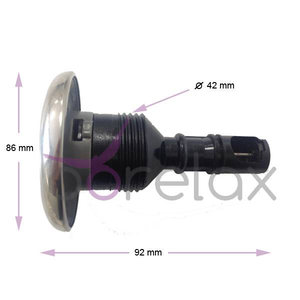 Buse 3.5″ (86mm) double jets INOX pour SPA