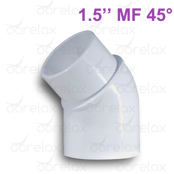 Coude 45° en 1,5″ Tuyauterie de Spa M/F