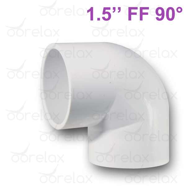 Coude 90° en 1,5″ Tuyauterie de Spa F/F