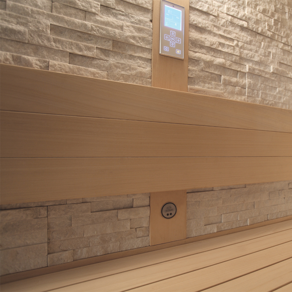 Sauna carré et vitré design à St Mitre les Remparts