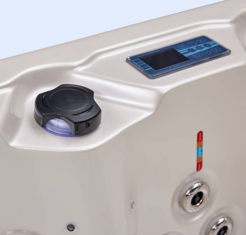 L’espace de bien-être à Uzès, sublimé par le spa Dacca et ses 100 jets massants.