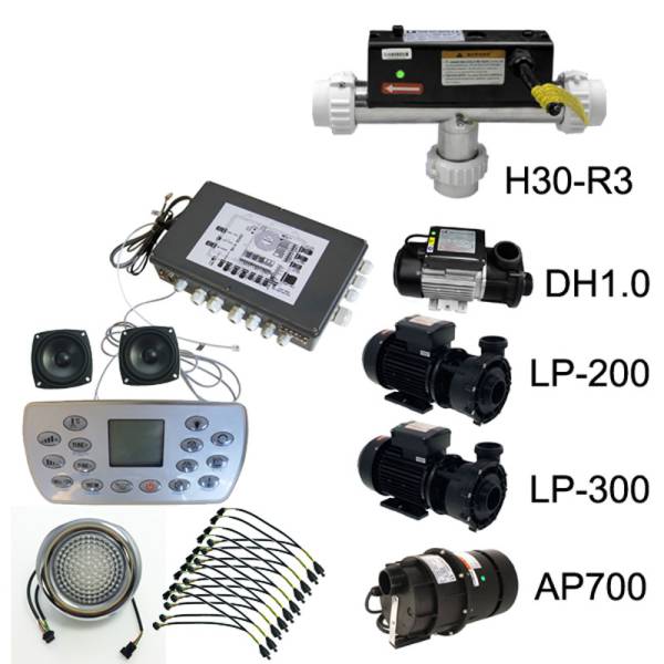 Système Complet pour SPA ETHINK KL8300 Pack 3 + Pompes et Accessoires Lx Whirlpool
